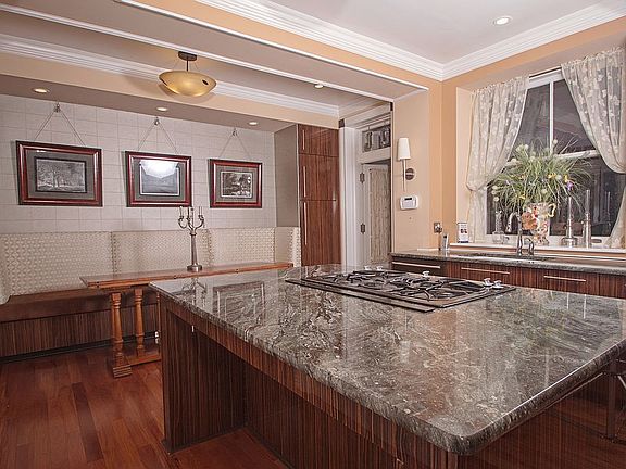 Banquette in kitchen