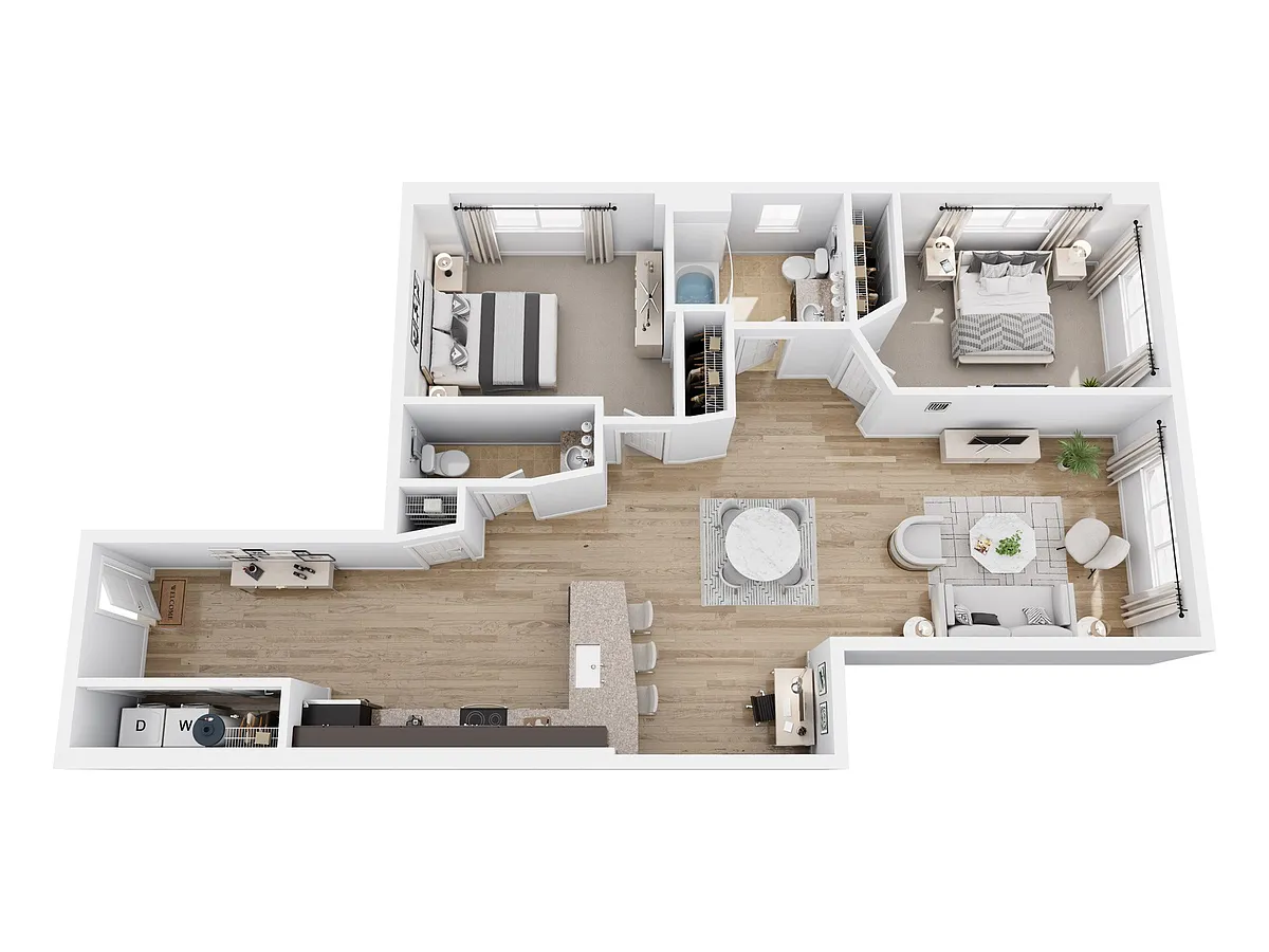 Floor plan 2 X 15 D