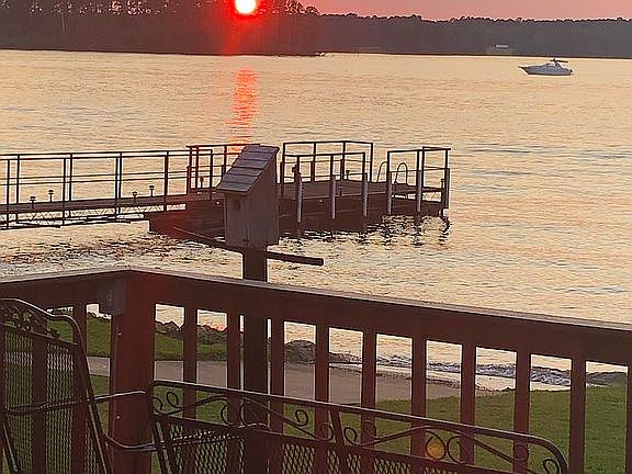 Sunset View from Deck  