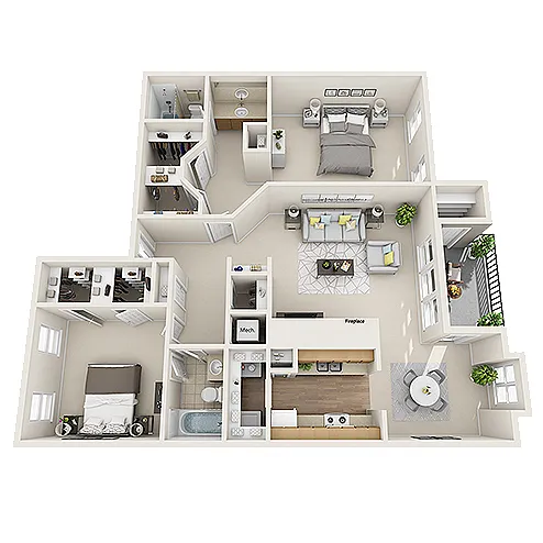 Floor plan B3