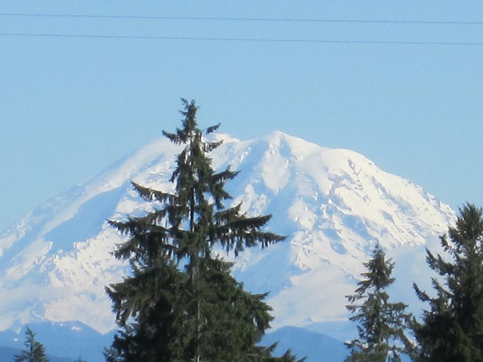 Mt. Rainier from Living Room