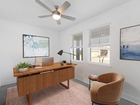 Virtually Staged Den