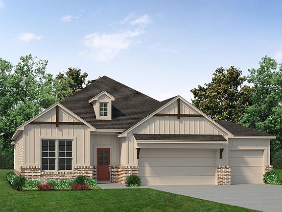 Elevation B- 3 car garage