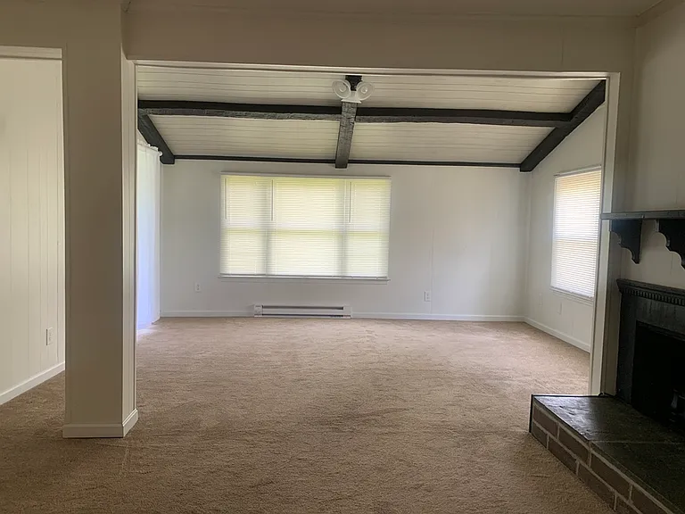Looking from family room into addition