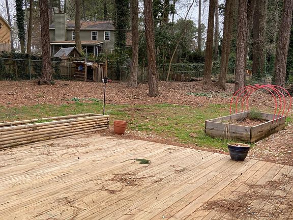 Backyard deck