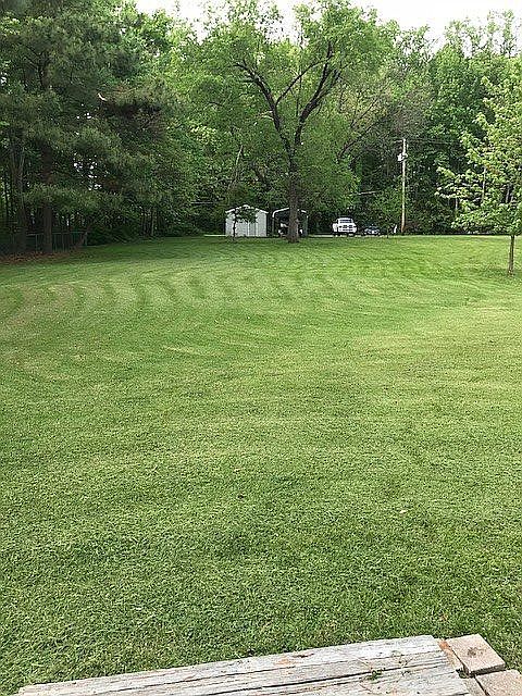view of yard from water