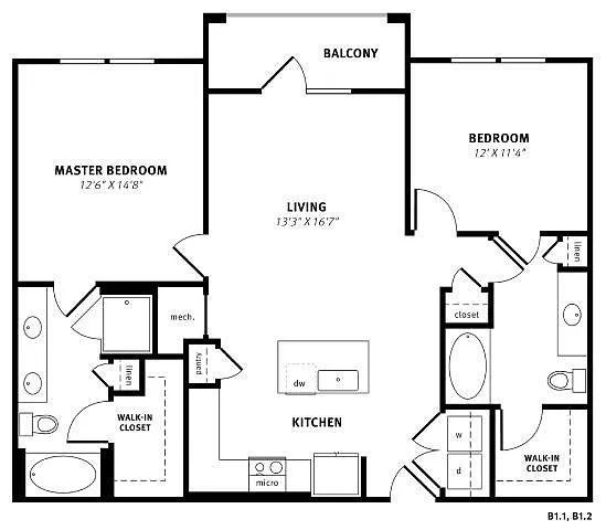 Floor plan B1