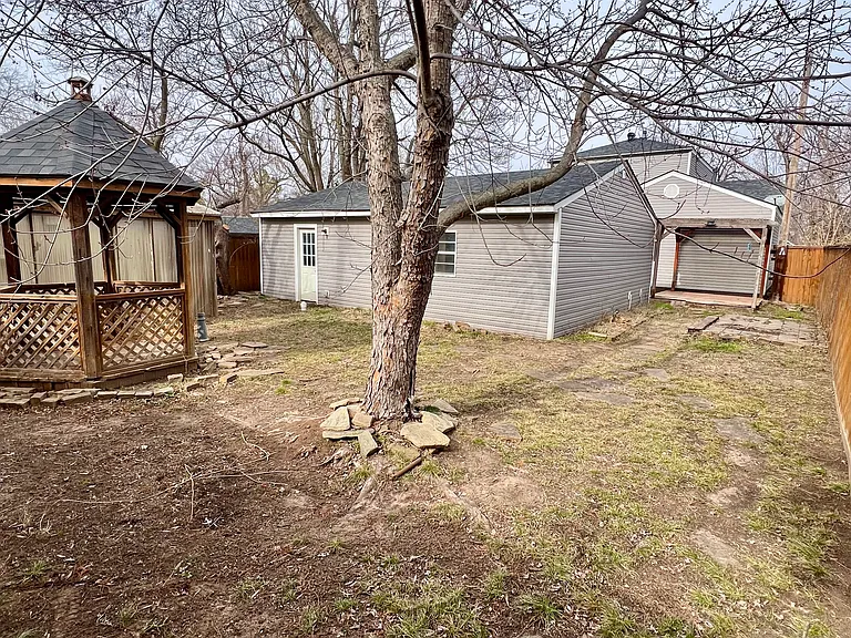 Back Yard/Gazebo/Back Side of Garage