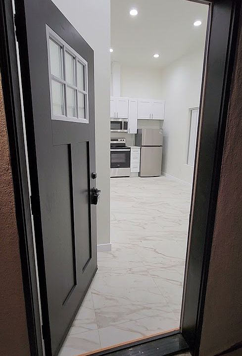 Entrance to living space.