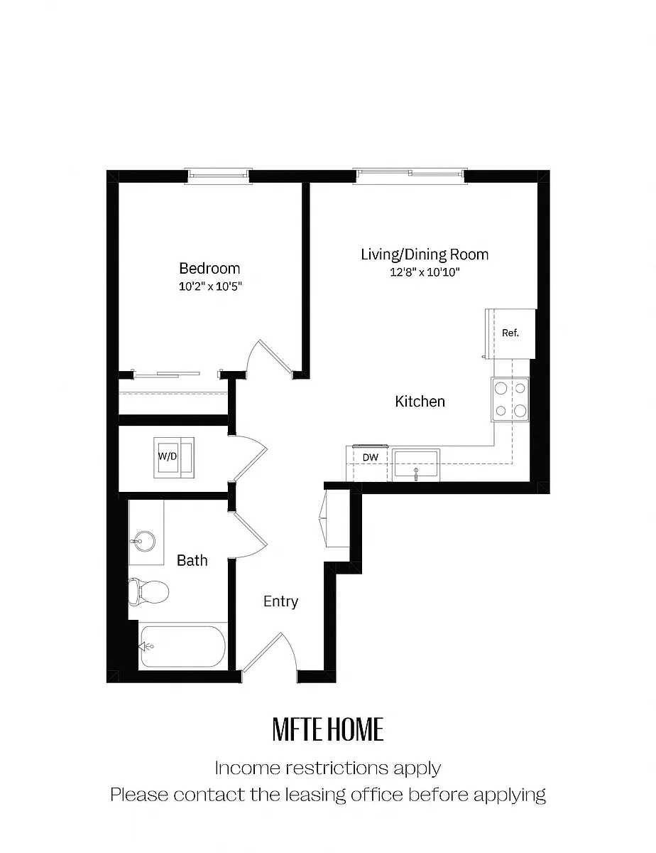 Floor plan 1x1 G MFTE