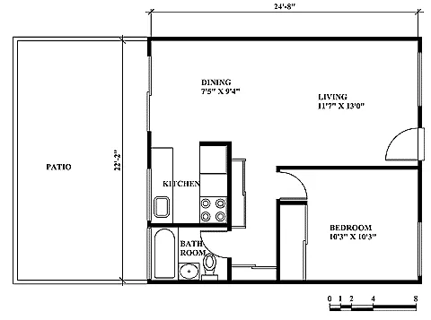 Floor plan 1BR