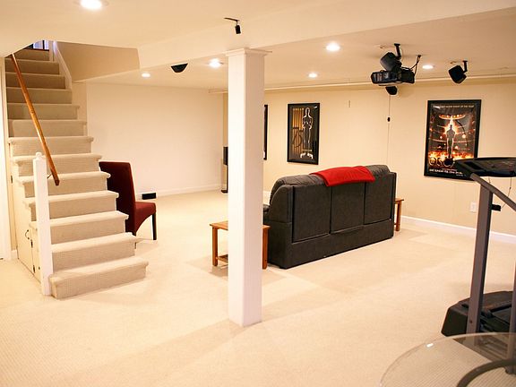 New finished basement