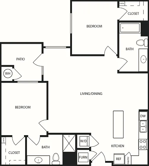 Moxie floor plan Novi at Jordan Valley Station Apartments