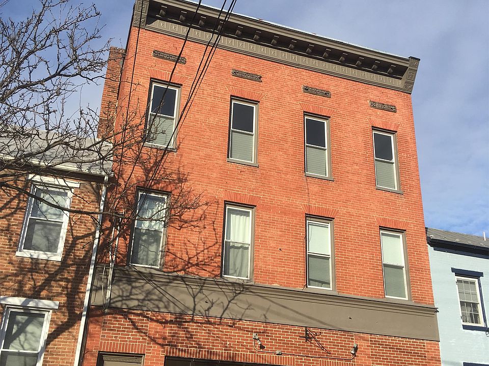 Birdseye view of Frederick from this 2 BR apt which takes up entire top floor of impressive building