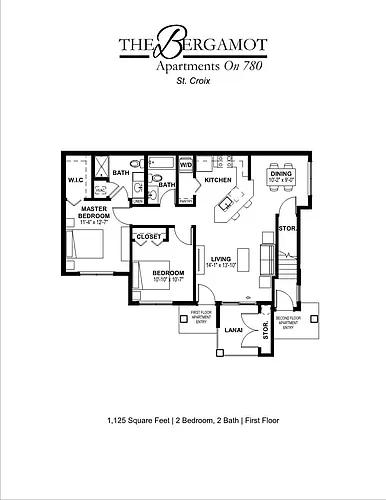 Floor plan St. Croix