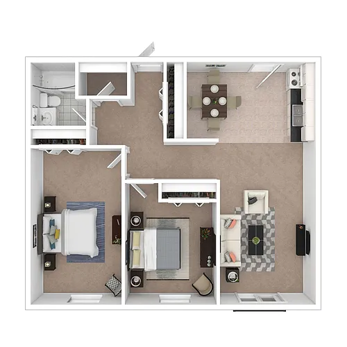 Floor plan 2 Bedroom Deluxe