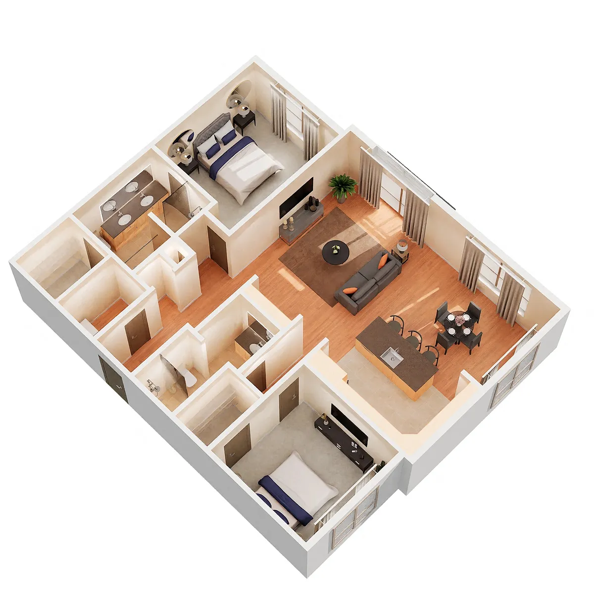 Floor plan B3B