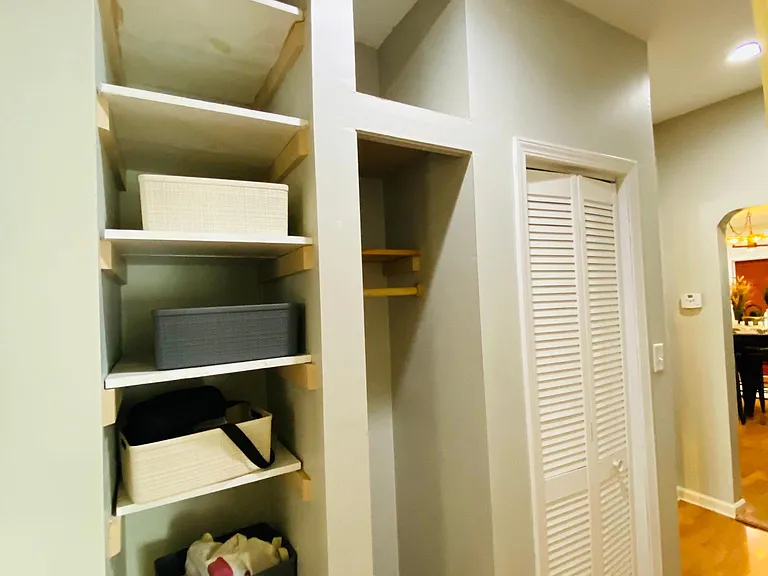 The Hallway Storage built-ins and closet