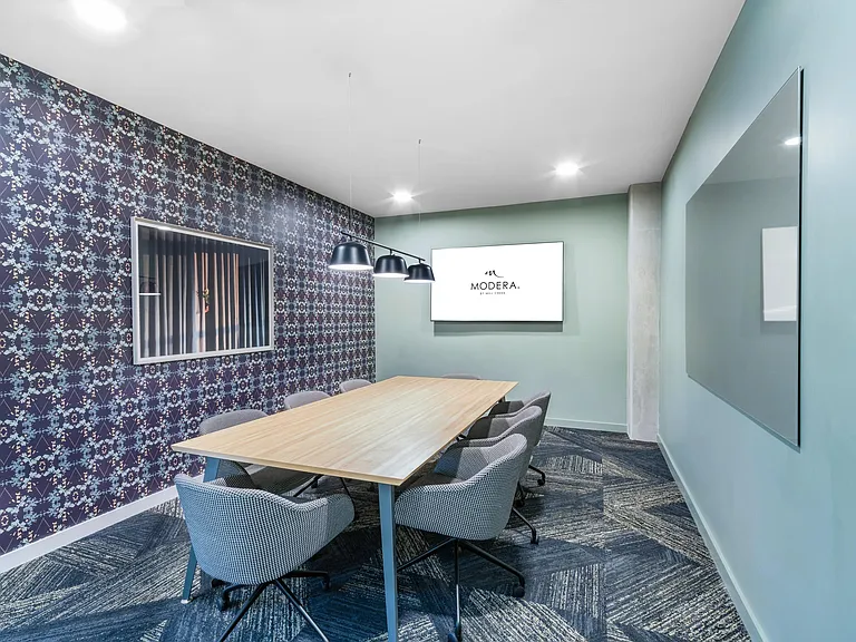 Elevate your meetings in style at Modera EaDo! Our private conference rooms offer the perfect blend of privacy and professionalism for seamless collaboration and focus.