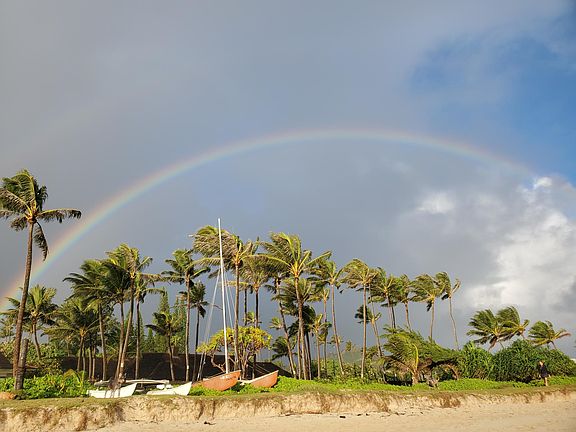 Rainbows - many times double rainbows!