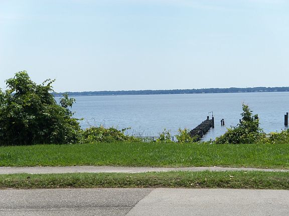 View across River Road