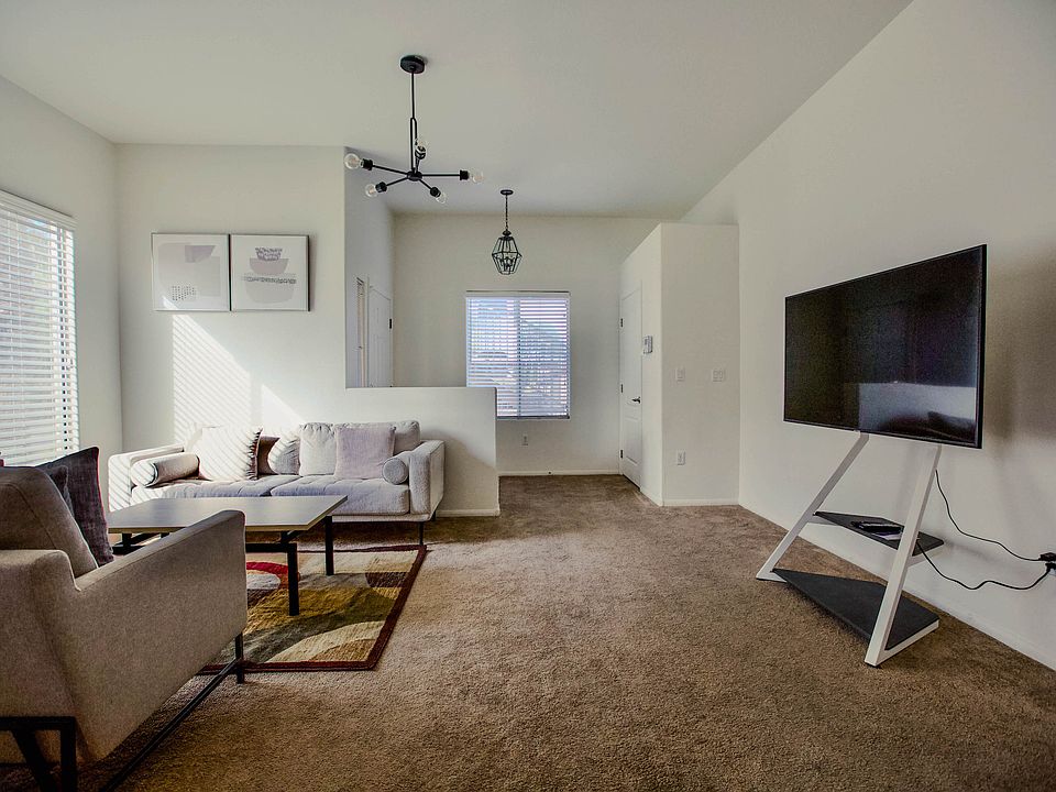 Living room with big screen TV