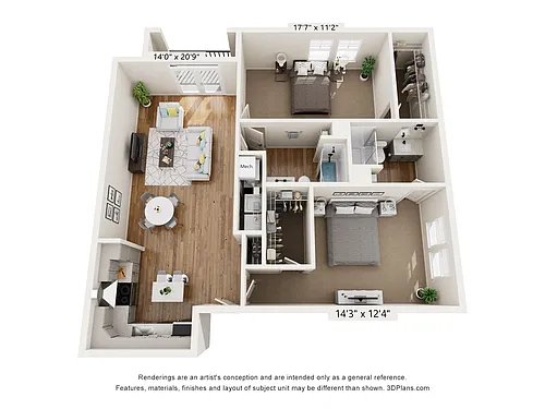 Floor plan B2A