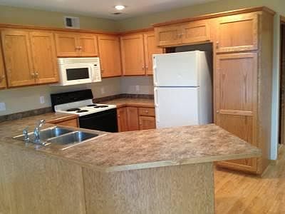 Bright and open concept kitchen.