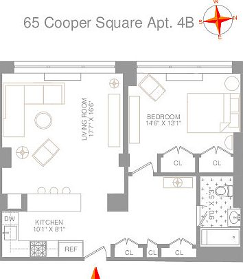 2nd image of 65 Cooper Sq APT 4B