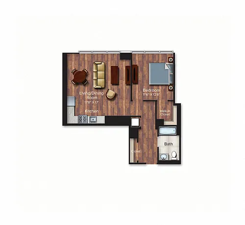 Floor plan 1K-787