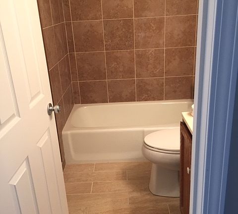 Renovated guest bath