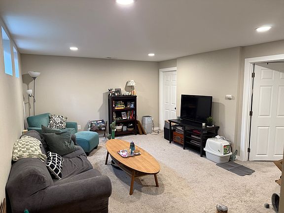 Basement living space (with current tenant furniture)