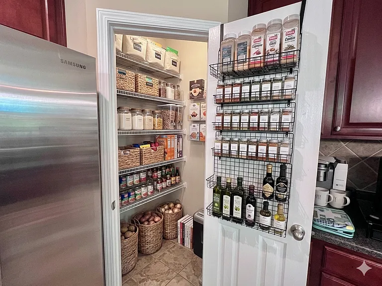 Walk-in Pantry in Kitchen-Virtually Staged