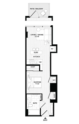 Floor plan A2B - Studio Suite