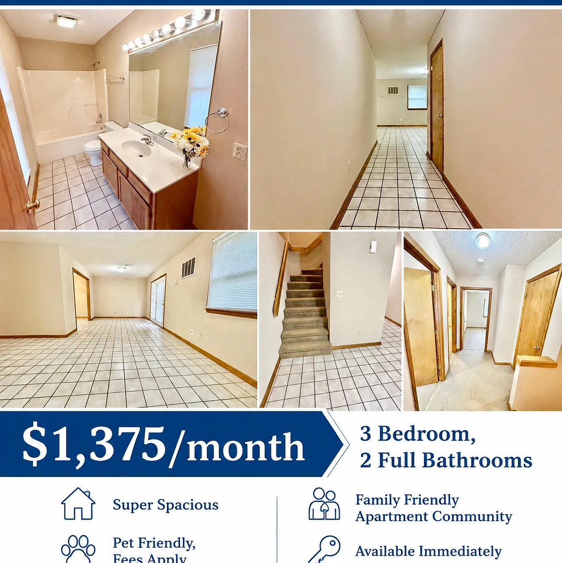3 bed, $1,375 — Photo 1