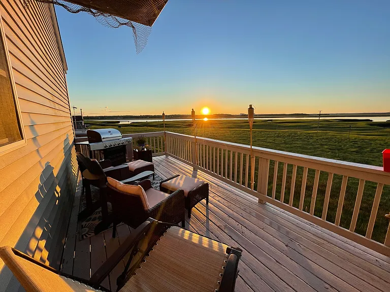 deck for gorgeous sunsets