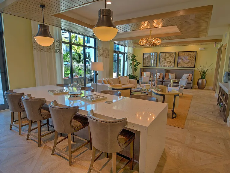 Clubhouse dining area