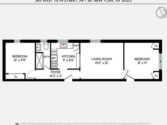 2nd image of 345 W 70th St APT 5E