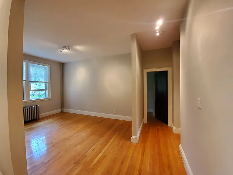 View from hallway into living room