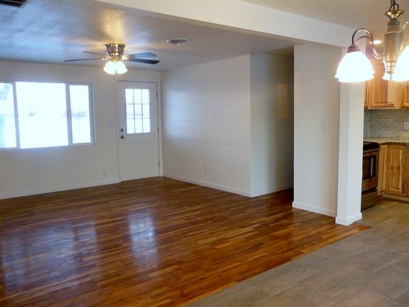 Entry opens into the living room 