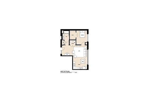Floor plan 2nd Floor Apartment - 207