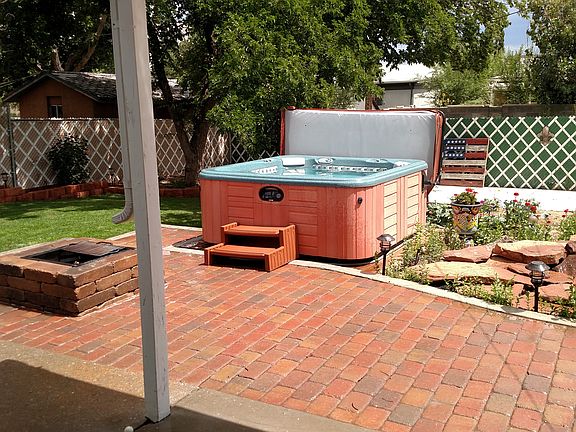 Hot tub will not be included with the house. Pond-less water