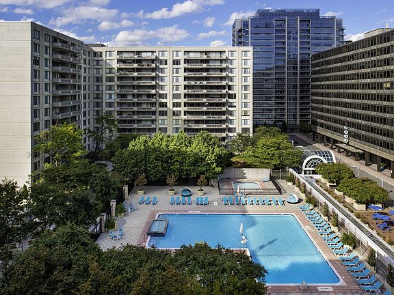 Resort style pool with sundeck