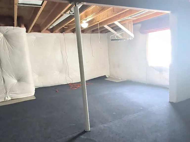 Unfinished basement.