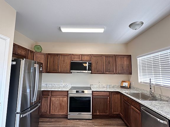 Kitchen brand new stainless steel appliances