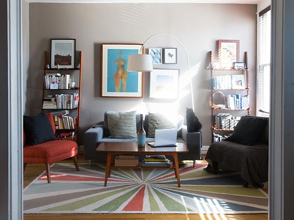 The living room from the foyer. 