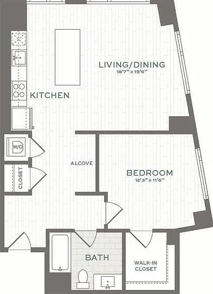 1 bed, $3,609 — Photo 2