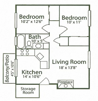 Floor plan 2B - Morning Glory