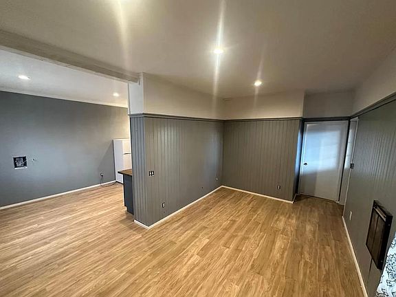 large open concept living and dining room