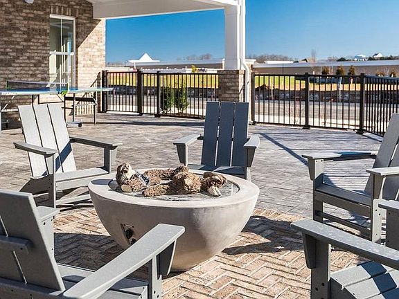 Fire pit area at clubhouse